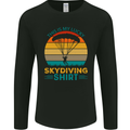 My Lucky Skydiving Funny Skydiver Mens Long Sleeve T-Shirt Black