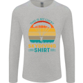 My Lucky Skydiving Funny Skydiver Mens Long Sleeve T-Shirt Sports Grey