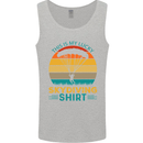 My Lucky Skydiving Funny Skydiver Mens Vest Tank Top Sports Grey