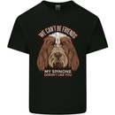 My Spinone Doesnt Like You Funny Dog Kids T-Shirt Childrens Black