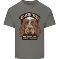 My Spinone Doesnt Like You Funny Dog Kids T-Shirt Childrens Charcoal