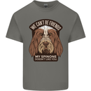 My Spinone Doesnt Like You Funny Dog Kids T-Shirt Childrens Charcoal
