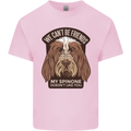 My Spinone Doesnt Like You Funny Dog Kids T-Shirt Childrens Light Pink