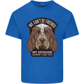My Spinone Doesnt Like You Funny Dog Kids T-Shirt Childrens Royal Blue