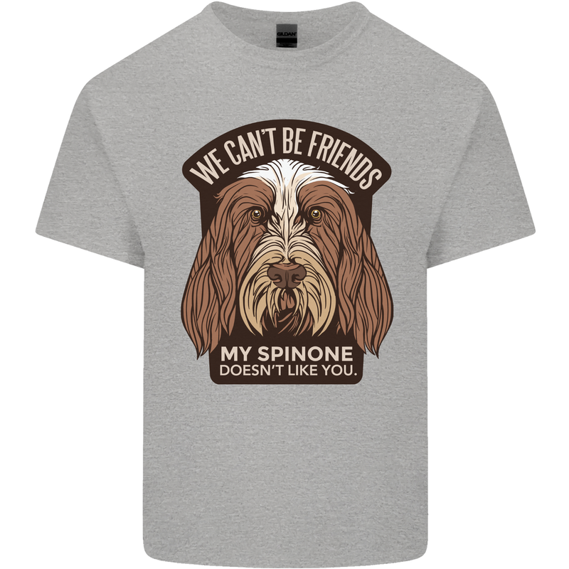 My Spinone Doesnt Like You Funny Dog Kids T-Shirt Childrens Sports Grey