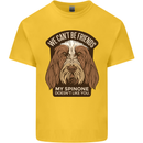 My Spinone Doesnt Like You Funny Dog Kids T-Shirt Childrens Yellow