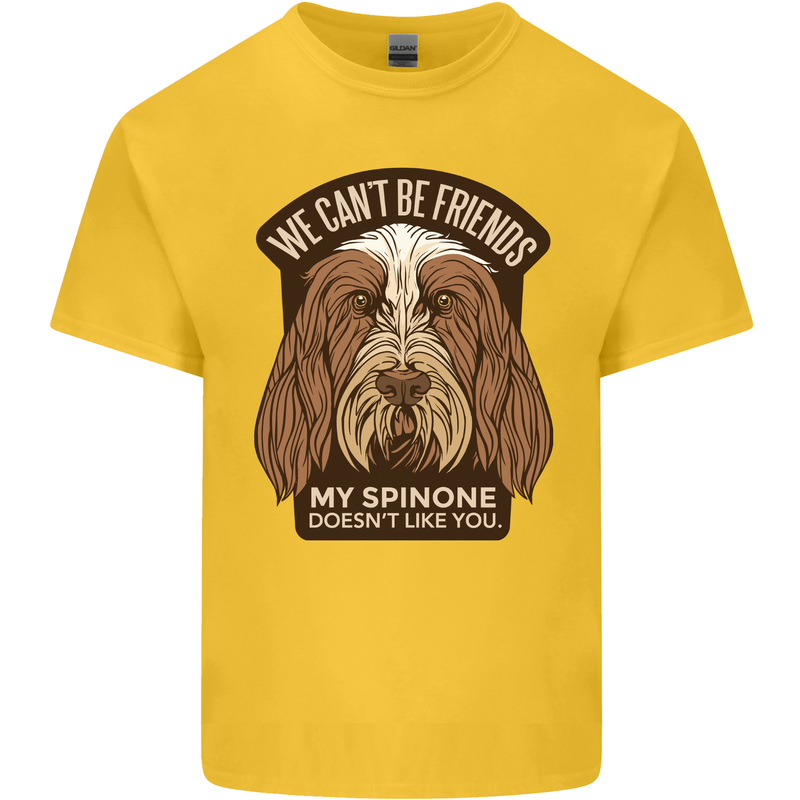 My Spinone Doesnt Like You Funny Dog Kids T-Shirt Childrens Yellow