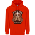 My Spinone Doesnt Like You Funny Dog Mens 80% Cotton Hoodie Bright Red