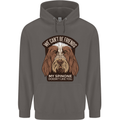 My Spinone Doesnt Like You Funny Dog Mens 80% Cotton Hoodie Charcoal