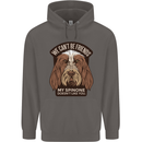 My Spinone Doesnt Like You Funny Dog Mens 80% Cotton Hoodie Charcoal