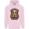 My Spinone Doesnt Like You Funny Dog Mens 80% Cotton Hoodie Light Pink