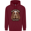 My Spinone Doesnt Like You Funny Dog Mens 80% Cotton Hoodie Maroon