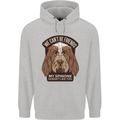 My Spinone Doesnt Like You Funny Dog Mens 80% Cotton Hoodie Sports Grey