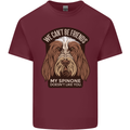 My Spinone Doesnt Like You Funny Dog Mens Cotton T-Shirt Tee Top Maroon