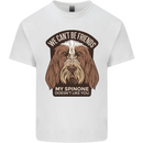 My Spinone Doesnt Like You Funny Dog Mens Cotton T-Shirt Tee Top White