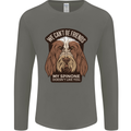 My Spinone Doesnt Like You Funny Dog Mens Long Sleeve T-Shirt Charcoal