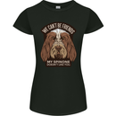 My Spinone Doesnt Like You Funny Dog Womens Petite Cut T-Shirt Black