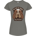 My Spinone Doesnt Like You Funny Dog Womens Petite Cut T-Shirt Charcoal