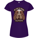 My Spinone Doesnt Like You Funny Dog Womens Petite Cut T-Shirt Purple