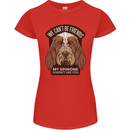 My Spinone Doesnt Like You Funny Dog Womens Petite Cut T-Shirt Red