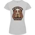 My Spinone Doesnt Like You Funny Dog Womens Petite Cut T-Shirt Sports Grey