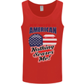 My Wife is American Nothing Scares Me USA Mens Vest Tank Top Red