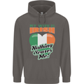 My Wife is Irish Nothing Scares Me Ireland Mens 80% Cotton Hoodie Charcoal