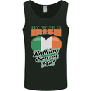 My Wife is Irish Nothing Scares Me Ireland Mens Vest Tank Top Black