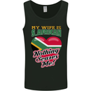 My Wife is South African Nothing Scares Me Africa Mens Vest Tank Top Black