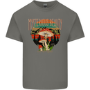 Mysterious Beauty Magic Mushroom LSD Kids T-Shirt Childrens Charcoal