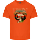 Mysterious Beauty Magic Mushroom LSD Kids T-Shirt Childrens Orange