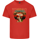 Mysterious Beauty Magic Mushroom LSD Kids T-Shirt Childrens Red