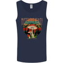 Mysterious Beauty Magic Mushroom LSD Mens Vest Tank Top Navy Blue