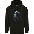 Mystical Grim Reaper Skull Mens 80% Cotton Hoodie Black
