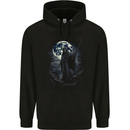 Mystical Grim Reaper Skull Mens 80% Cotton Hoodie Black