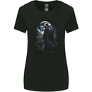 Mystical Grim Reaper Skull Womens Wider Cut T-Shirt Black