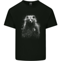 Mystical Grizzly Bear Mens Cotton T-Shirt Tee Top Black