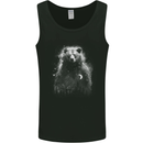 Mystical Grizzly Bear Mens Vest Tank Top Black