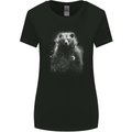 Mystical Grizzly Bear Womens Wider Cut T-Shirt Black