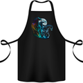 Mystical Horses Equestrian Cotton Apron 100% Organic Black