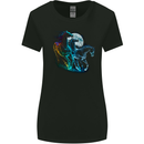 Mystical Horses Equestrian Womens Wider Cut T-Shirt Black