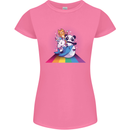 Mystical Panda Bear Unicorn Cat and Shark Womens Petite Cut T-Shirt