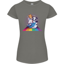 Mystical Panda Bear Unicorn Cat and Shark Womens Petite Cut T-Shirt
