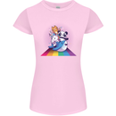 Mystical Panda Bear Unicorn Cat and Shark Womens Petite Cut T-Shirt