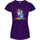 Mystical Panda Bear Unicorn Cat and Shark Womens Petite Cut T-Shirt