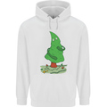 Naked Christmas Tree Funny Rude Xmas Naturist Childrens Kids Hoodie White