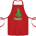 Naked Christmas Tree Funny Rude Xmas Naturist Cotton Apron 100% Organic Red