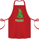 Naked Christmas Tree Funny Rude Xmas Naturist Cotton Apron 100% Organic Red
