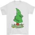 Naked Christmas Tree Funny Rude Xmas Naturist Mens T-Shirt 100% Cotton White