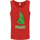 Naked Christmas Tree Funny Rude Xmas Naturist Mens Vest Tank Top Red